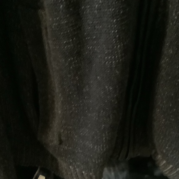 Rock & Republic Dark Gray Zip-Up‎ Sweater, XL, zippered sleeves, - Picture 4 of 10